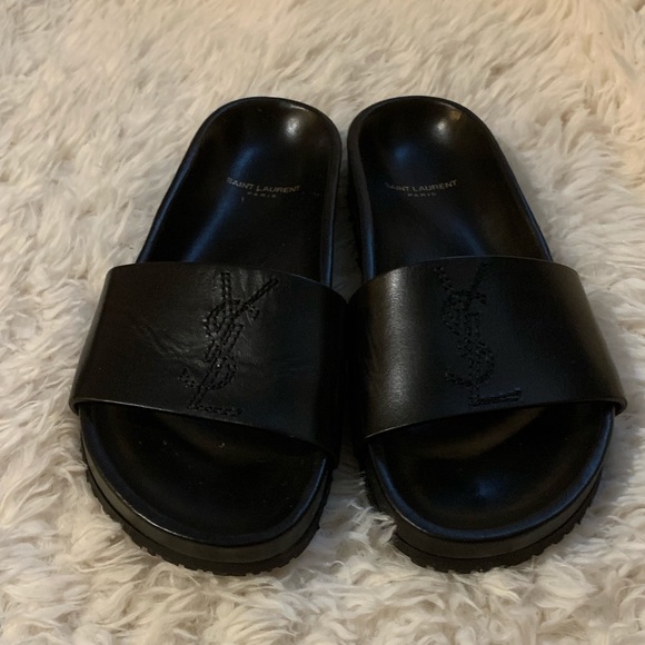 Saint Laurent Jimmy Leather Sandals 
